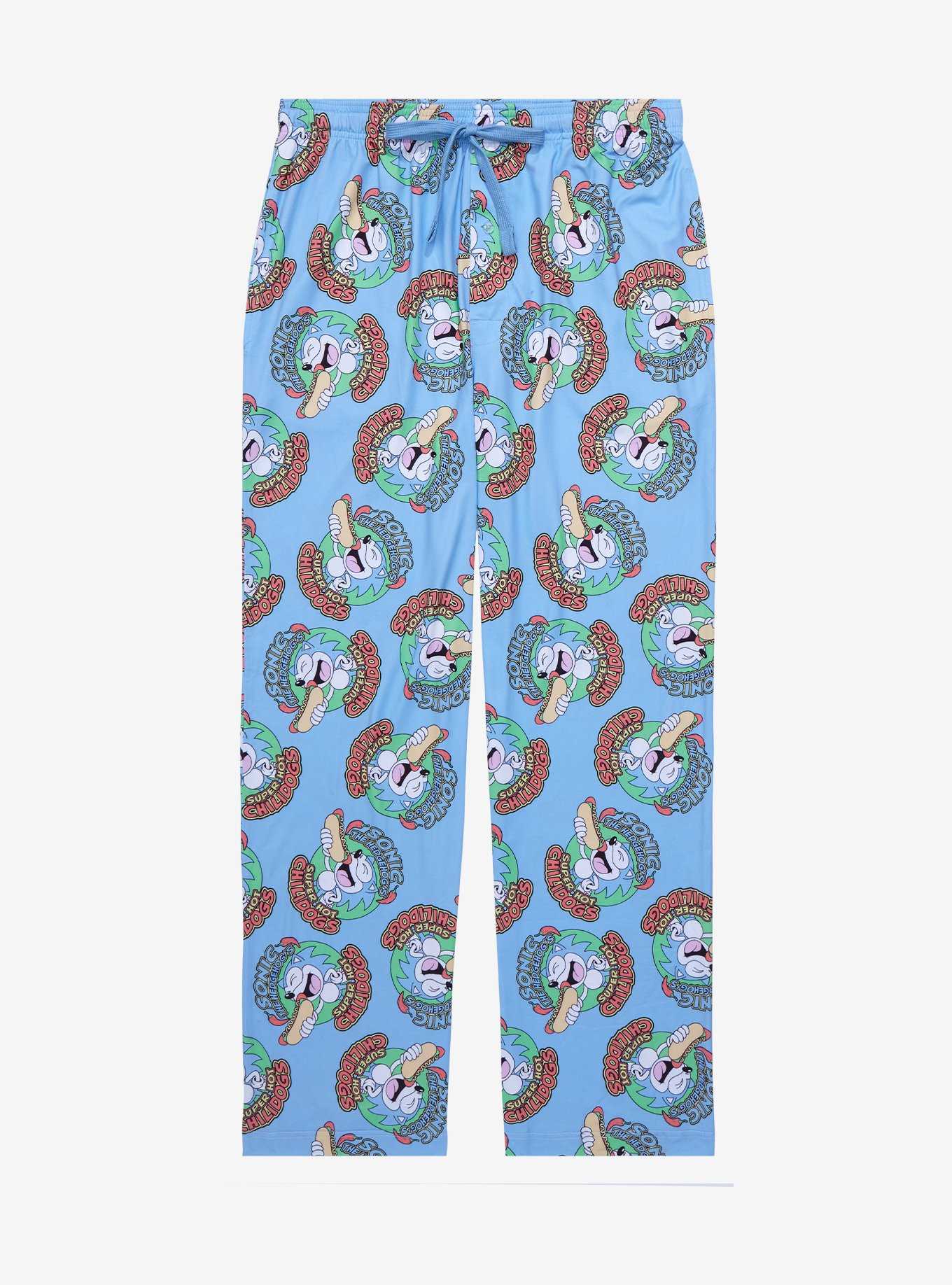 Sonic the Hedgehog Chili Dog Allover Print Sleep Pants - BoxLunch Exclusive , , hi-res
