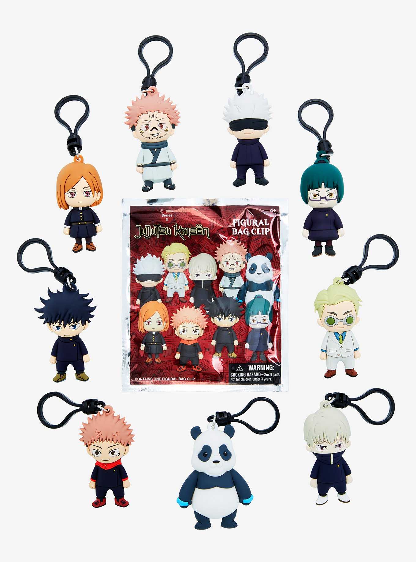 Jujutsu Kaisen Mystery Hanger Keychain Blind Pack - 1 Random Galactic Toys  & Collectibles