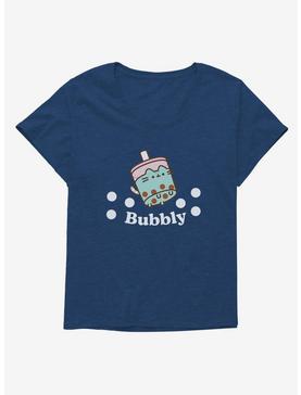Plus Size Pusheen Sips Bubbly Boba Girls T-Shirt Plus Size, , hi-res
