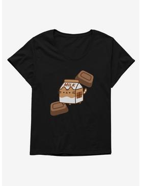 Pusheen Sips Chocolate Milk Box Girls T-Shirt Plus Size, , hi-res