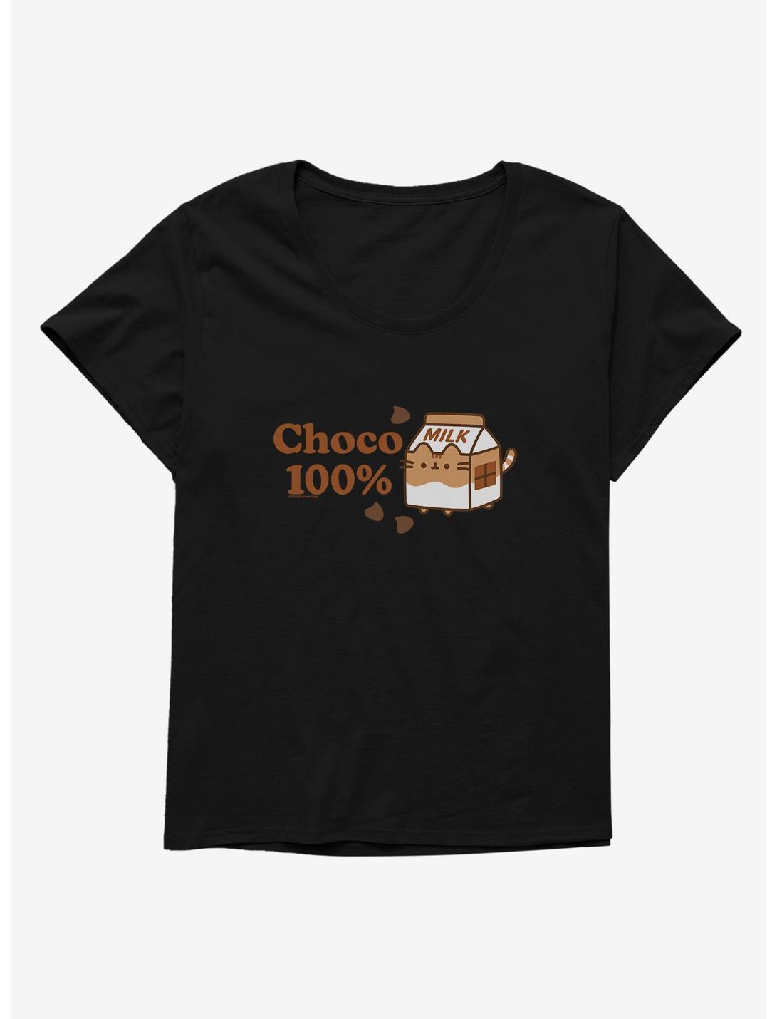 Pusheen Sips Choco 100 Percent Box Womens T-Shirt Plus Size, , hi-res