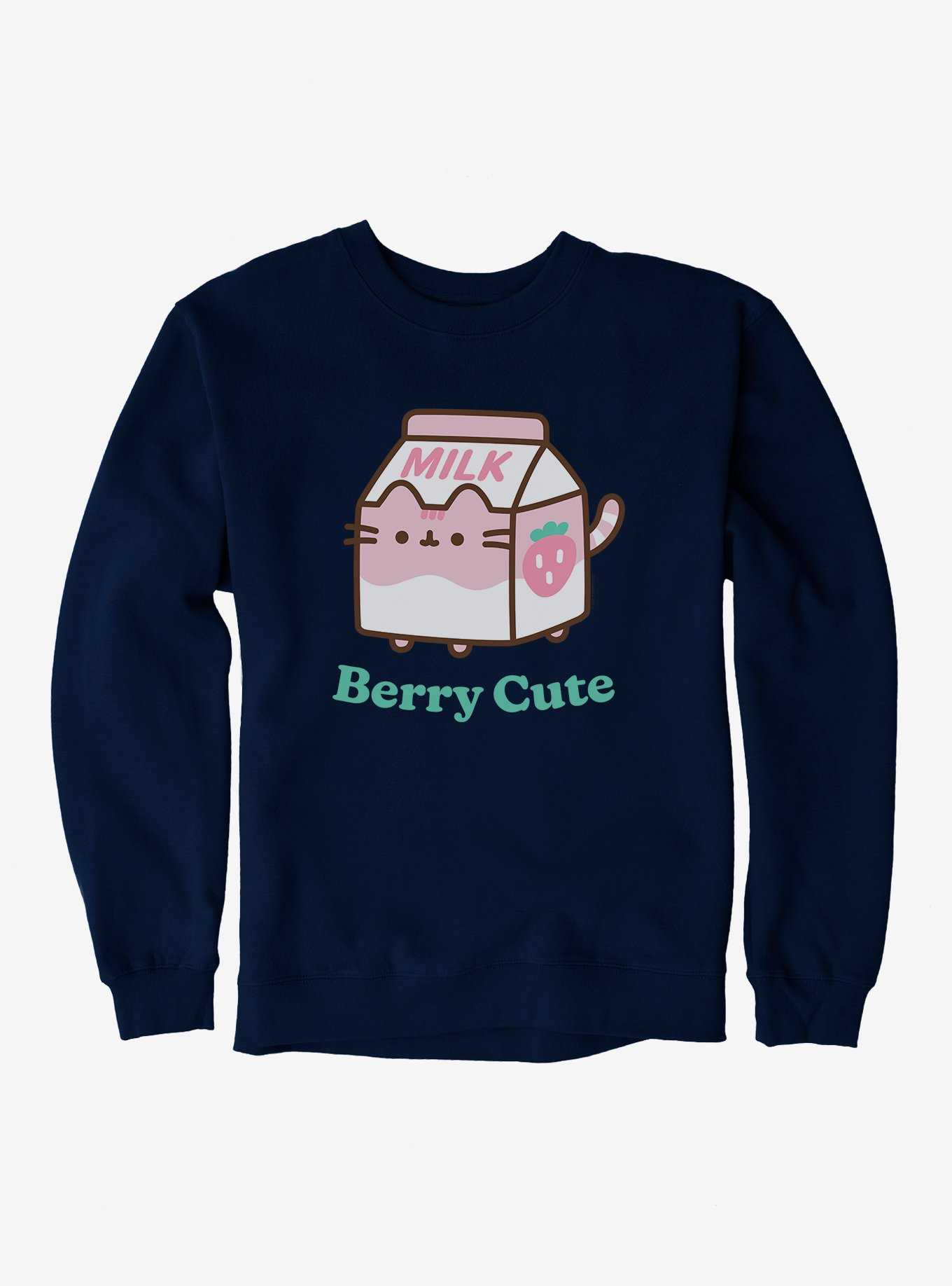Pusheen Sips Berry Cute Sweatshirt, , hi-res