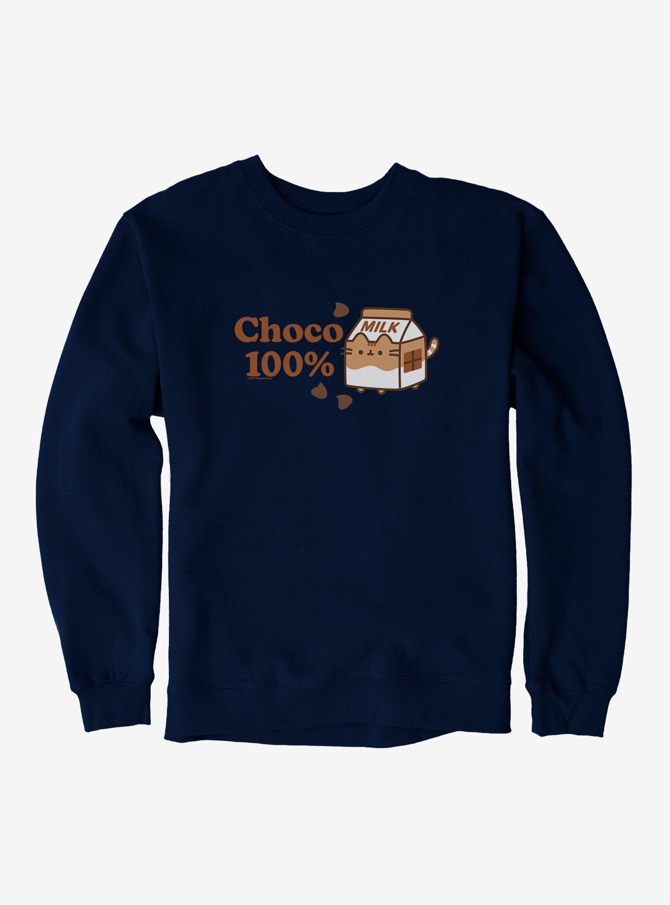 Pusheen Sips Choco 100 Percent Box Sweatshirt, , hi-res