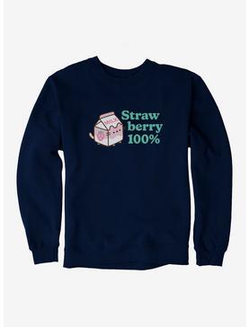 Pusheen Sips Strawberry 100 Percent Sweatshirt, , hi-res
