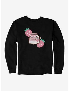 Pusheen Sips Strawberry Milk Sweatshirt, , hi-res