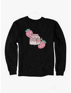 Pusheen Sips Strawberry Milk Sweatshirt, , hi-res