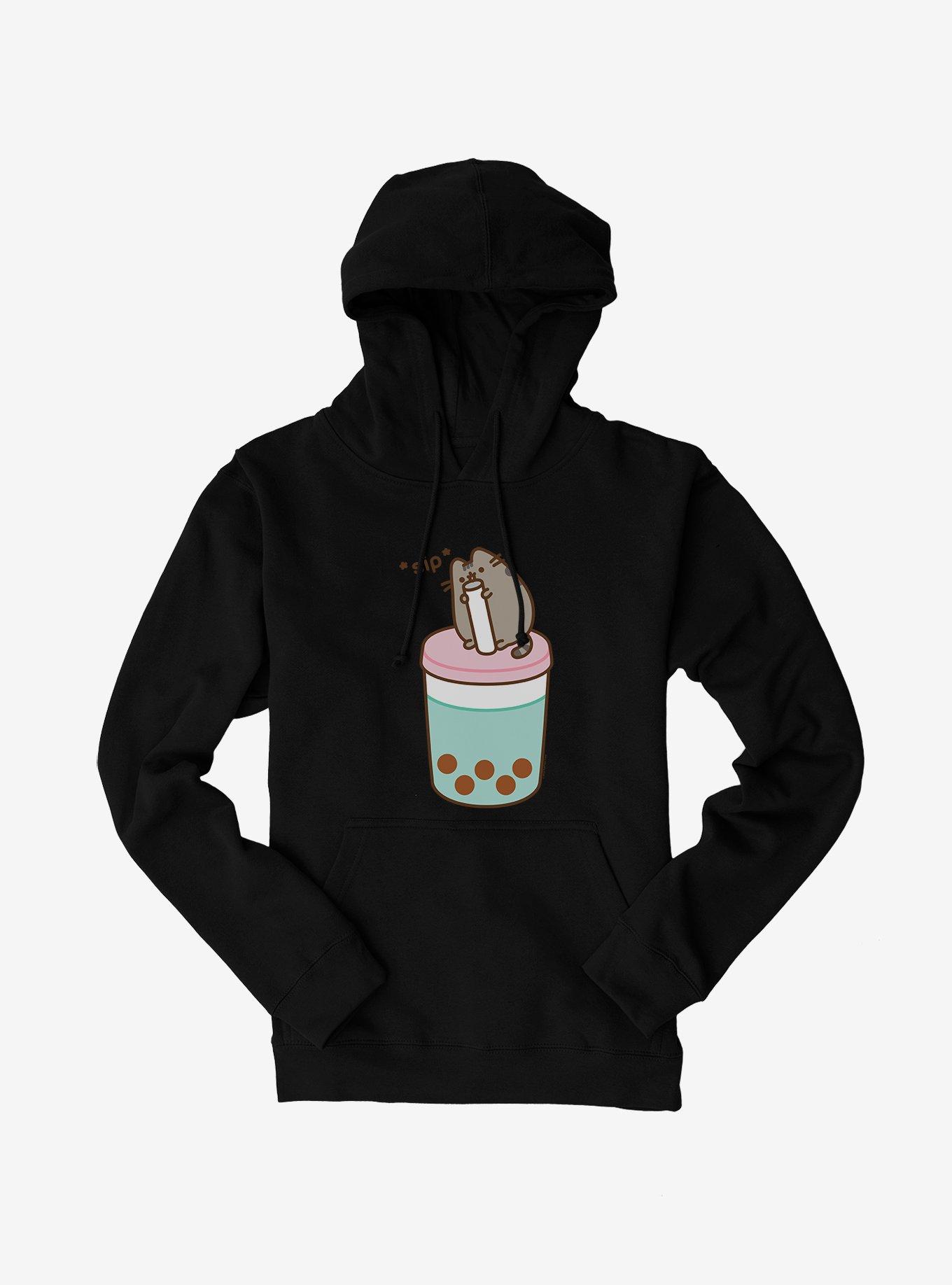 Pusheen Sips Boba Tea Hoodie, , hi-res