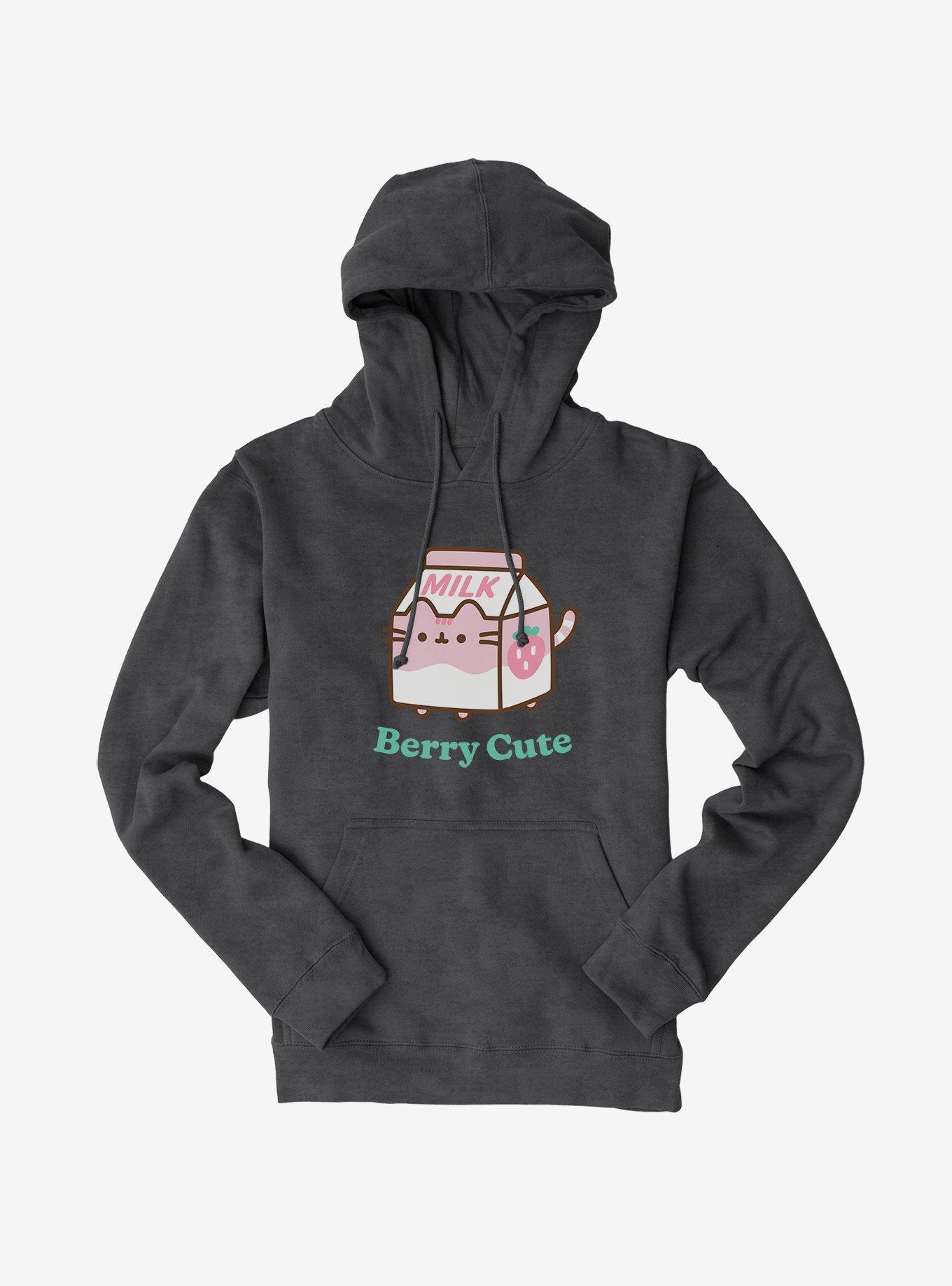 Pusheen Sips Berry Cute Hoodie, , hi-res