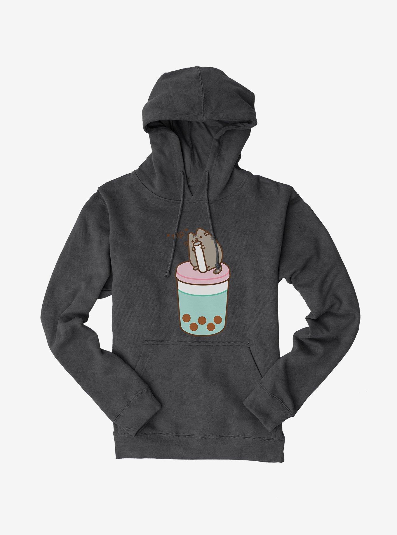 Pusheen Sips Boba Tea Hoodie, , hi-res