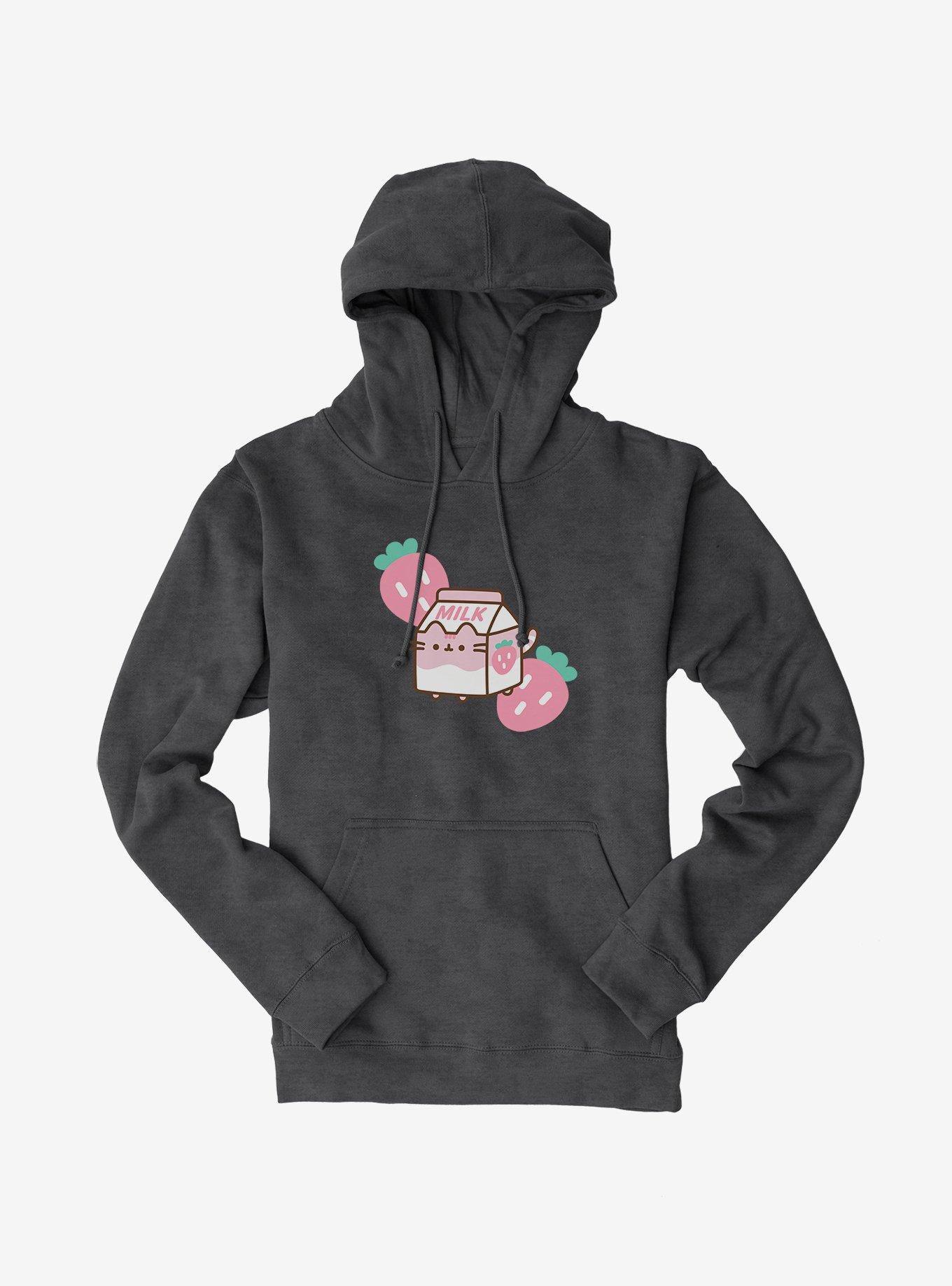 Pusheen Sips Strawberry Milk Hoodie, , hi-res