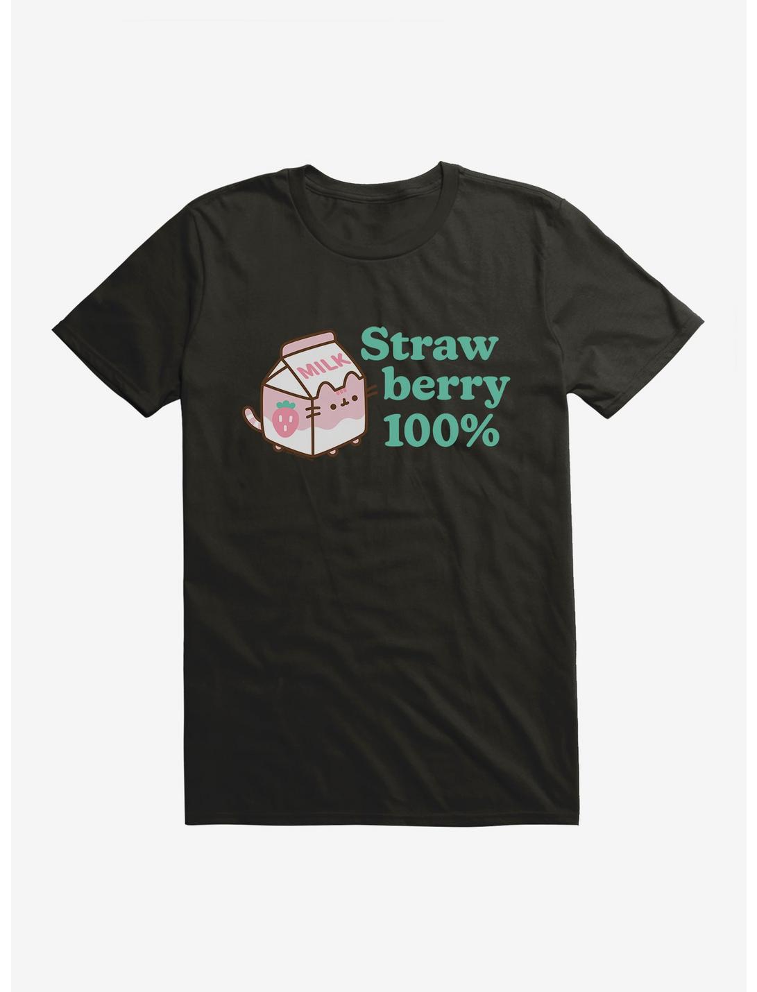 Pusheen Sips Strawberry 100 Percent T-Shirt, , hi-res