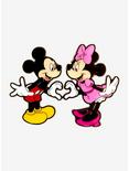 Loungefly Disney Mickey Mouse & Minnie Mouse Heart Enamel Pin Set, , hi-res