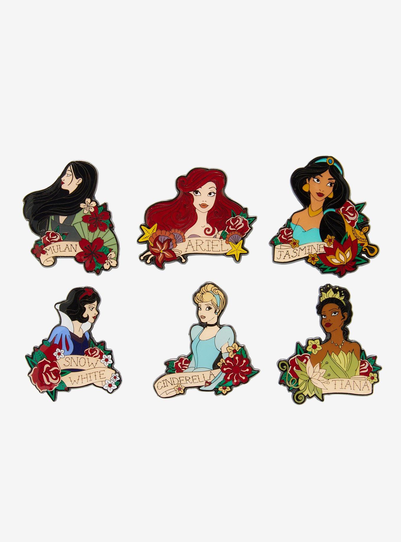 Disney Princess Tattoo Blind Box Enamel Pin, , hi-res