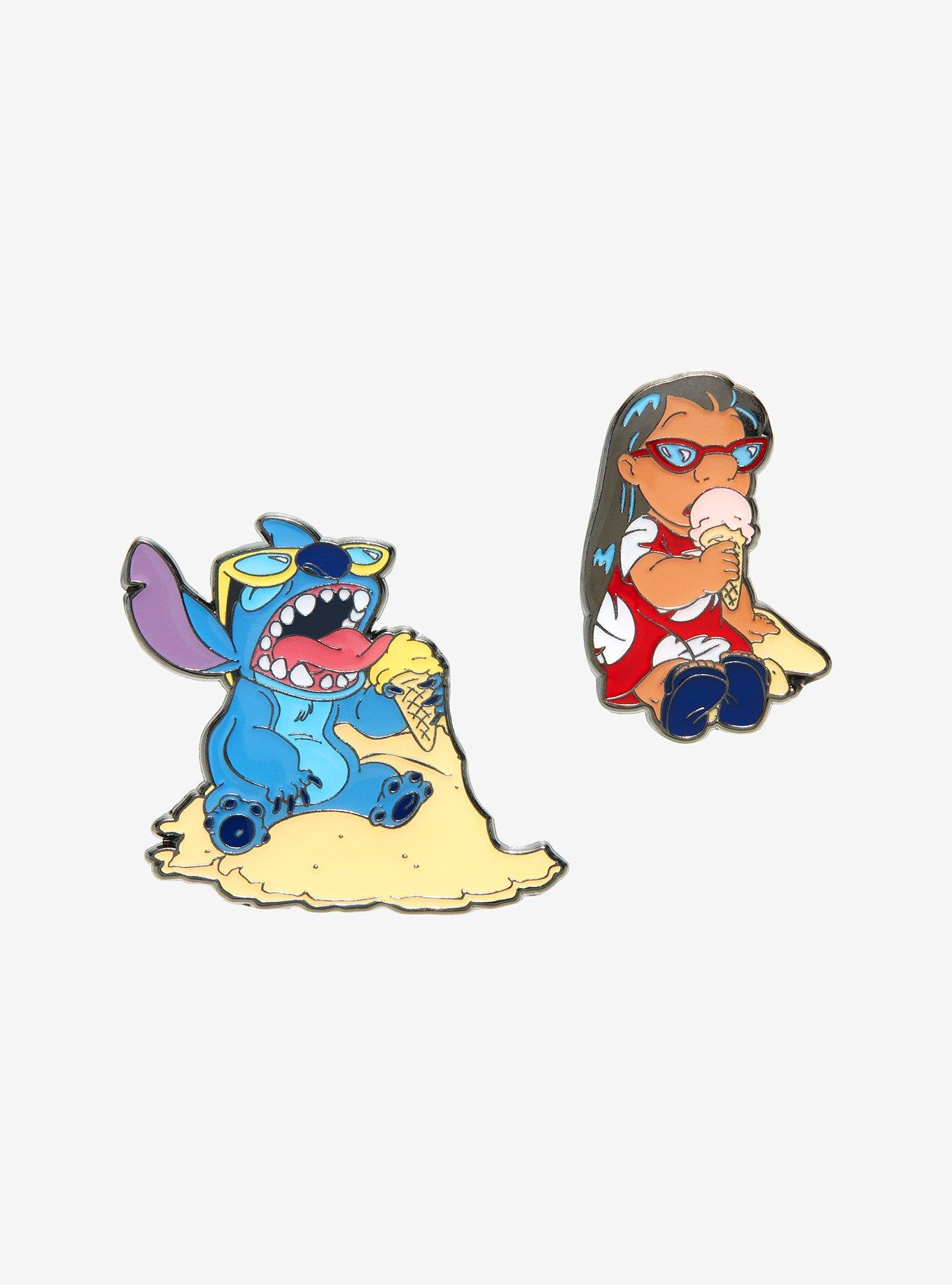 Loungefly Disney Lilo & Stitch Duo Enamel Pin Set, , hi-res