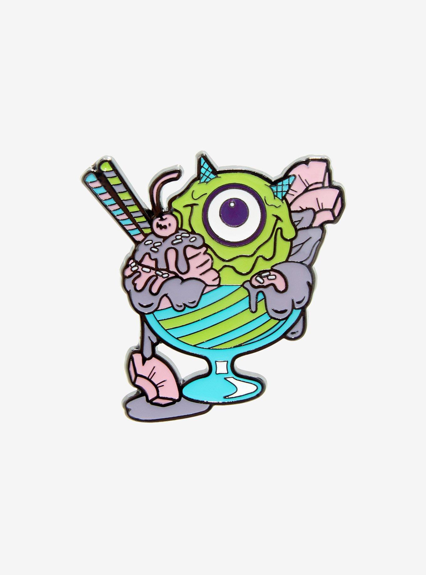 Loungefly Disney Pixar Monsters, Inc. Mike Sundae Enamel Pin, , hi-res