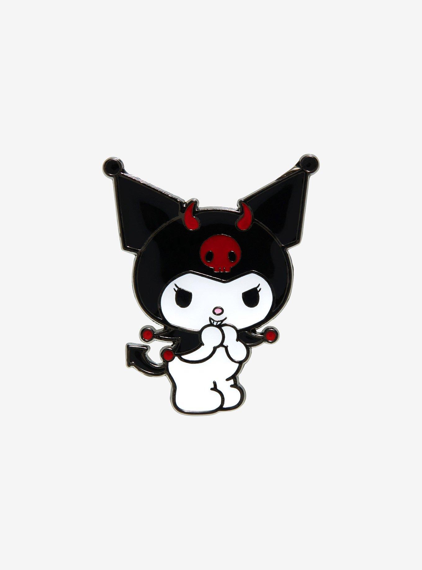 Kuromi Devilish Enamel Pin, , hi-res