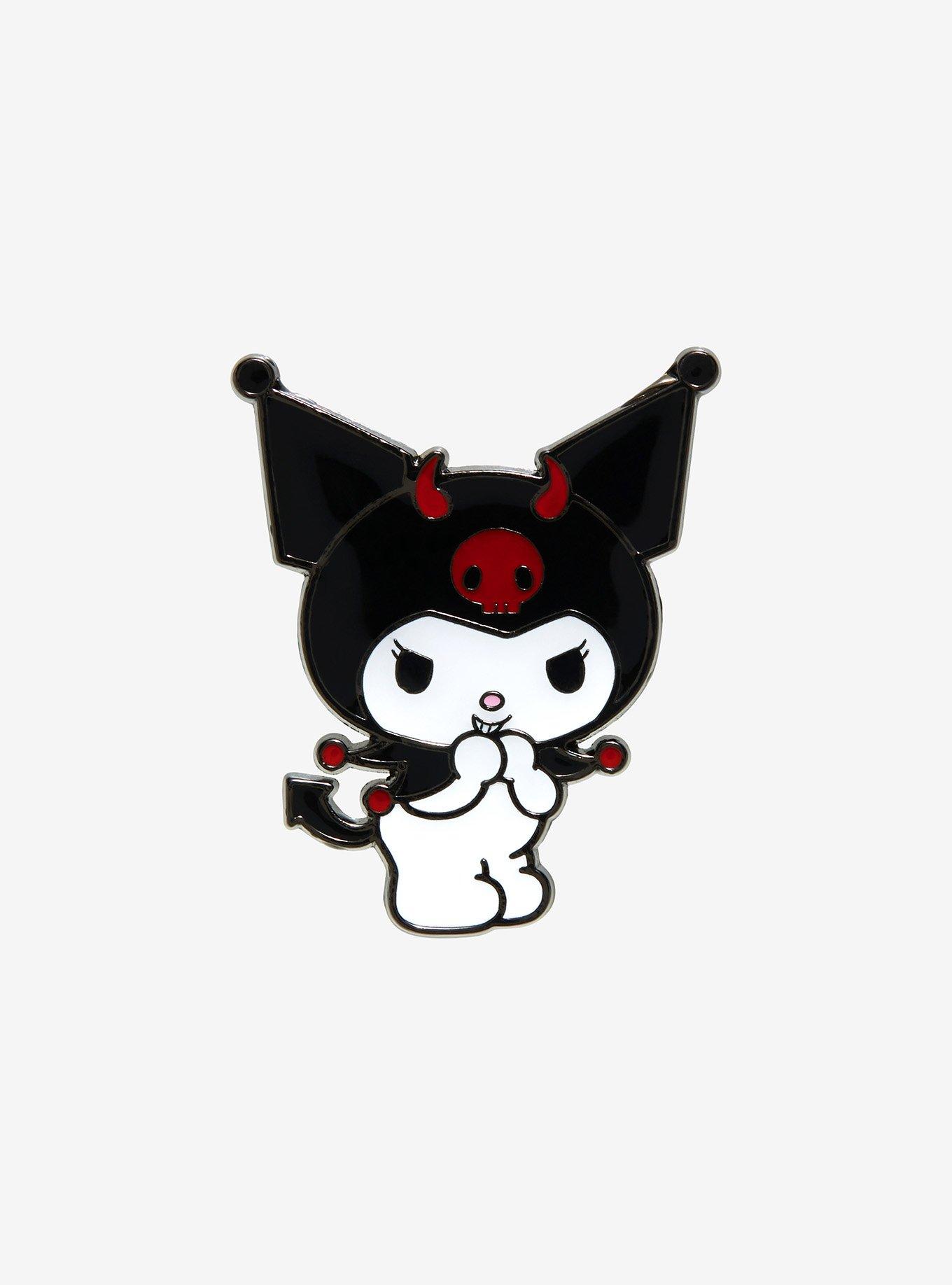 Kuromi Mischievous Enamel Pin, Hot Topic