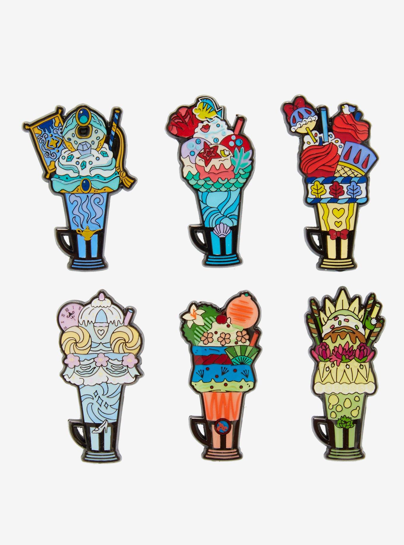 Loungefly Disney Princess Milkshake Blind Box Enamel Pin, , hi-res