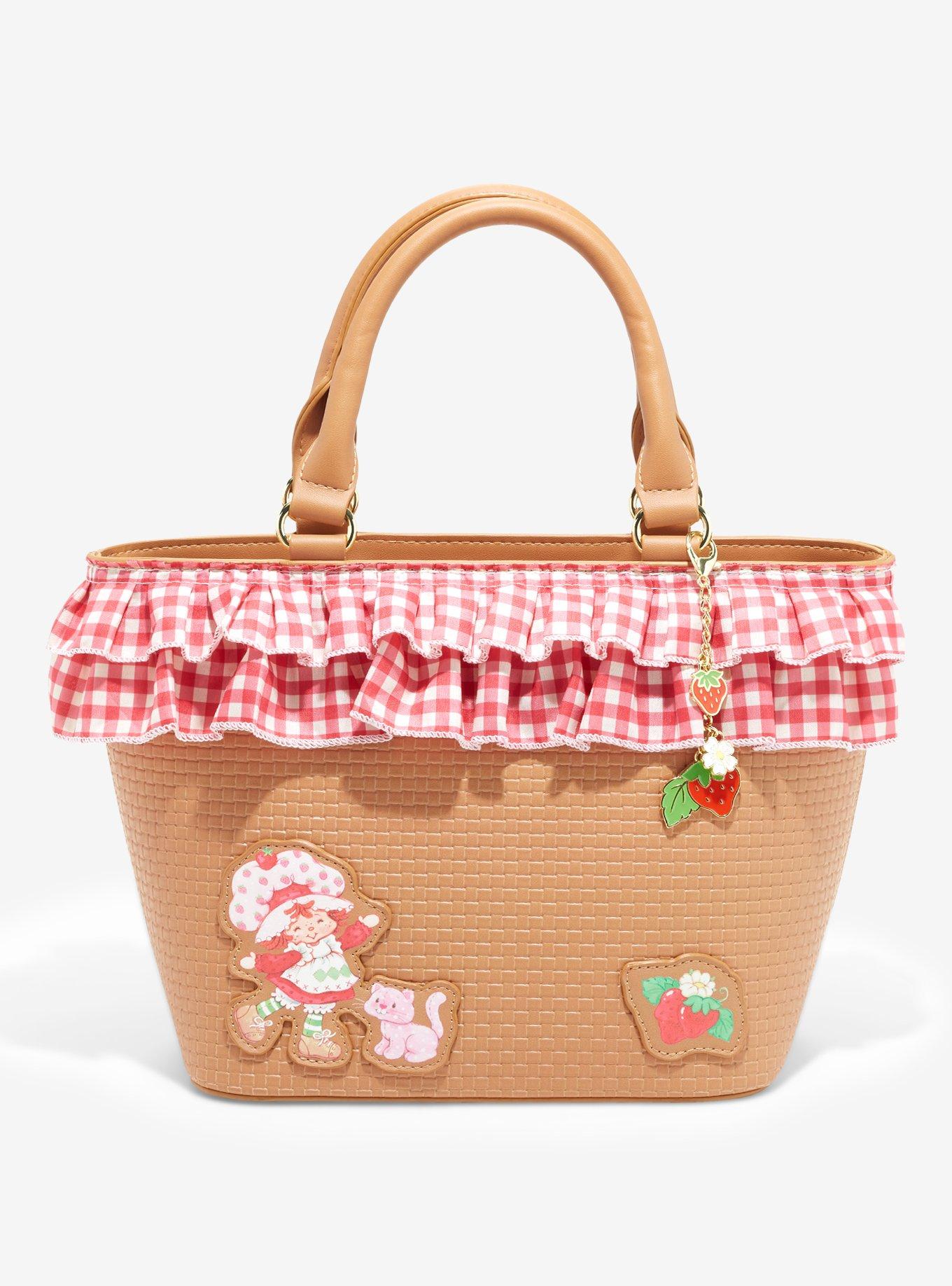 Strawberry Shortcake Gingham Basket Crossbody Bag Hot Topic