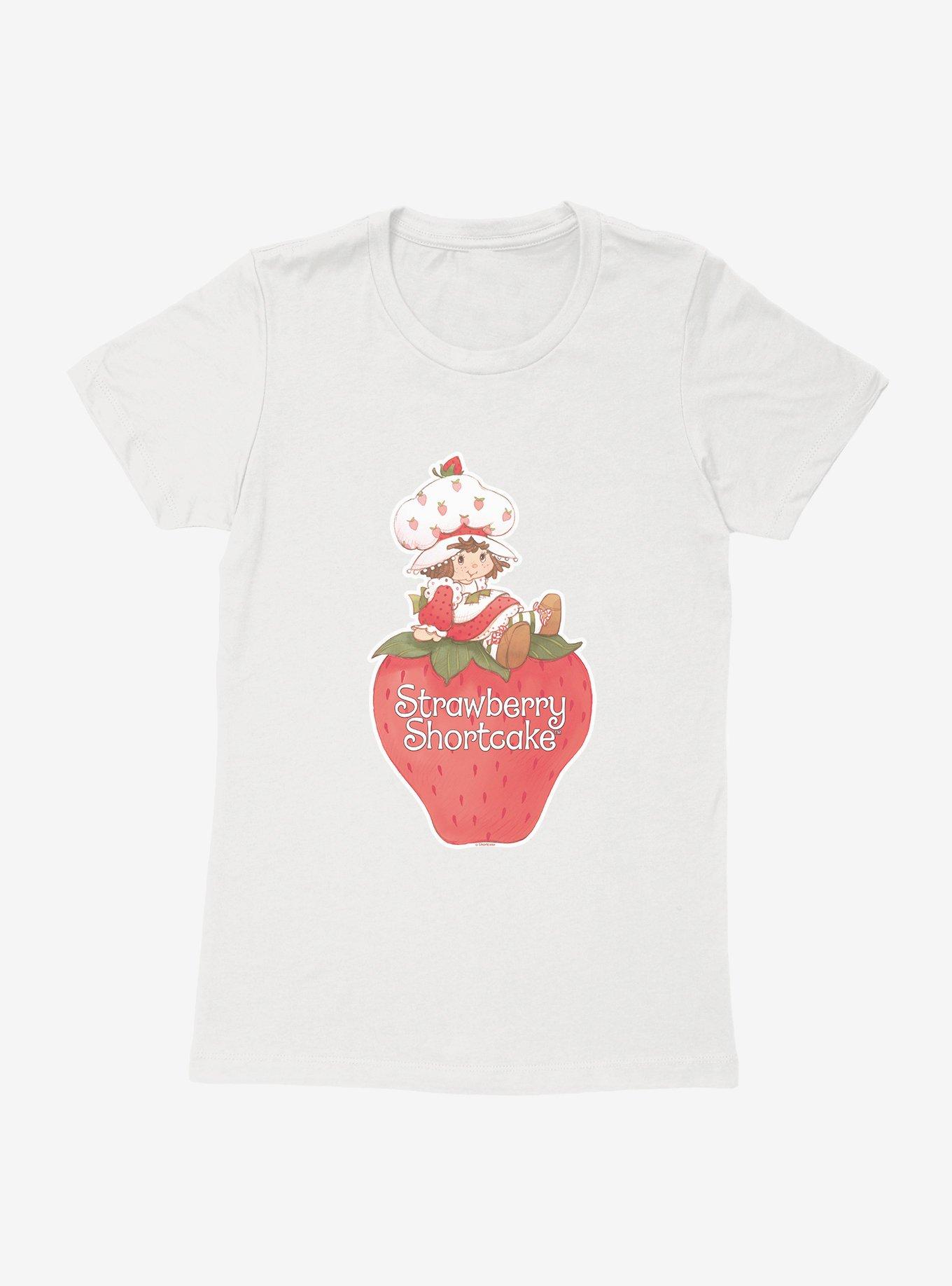 Strawberry Shortcake Berry Portrait Womens T-Shirt, WHITE, hi-res