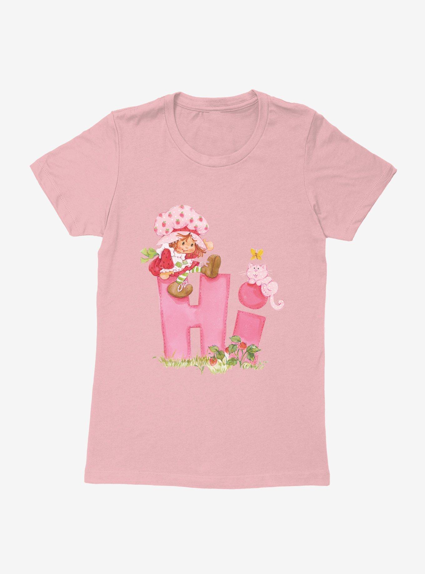 Strawberry Shortcake Hi Greeting Womens T-Shirt, , hi-res