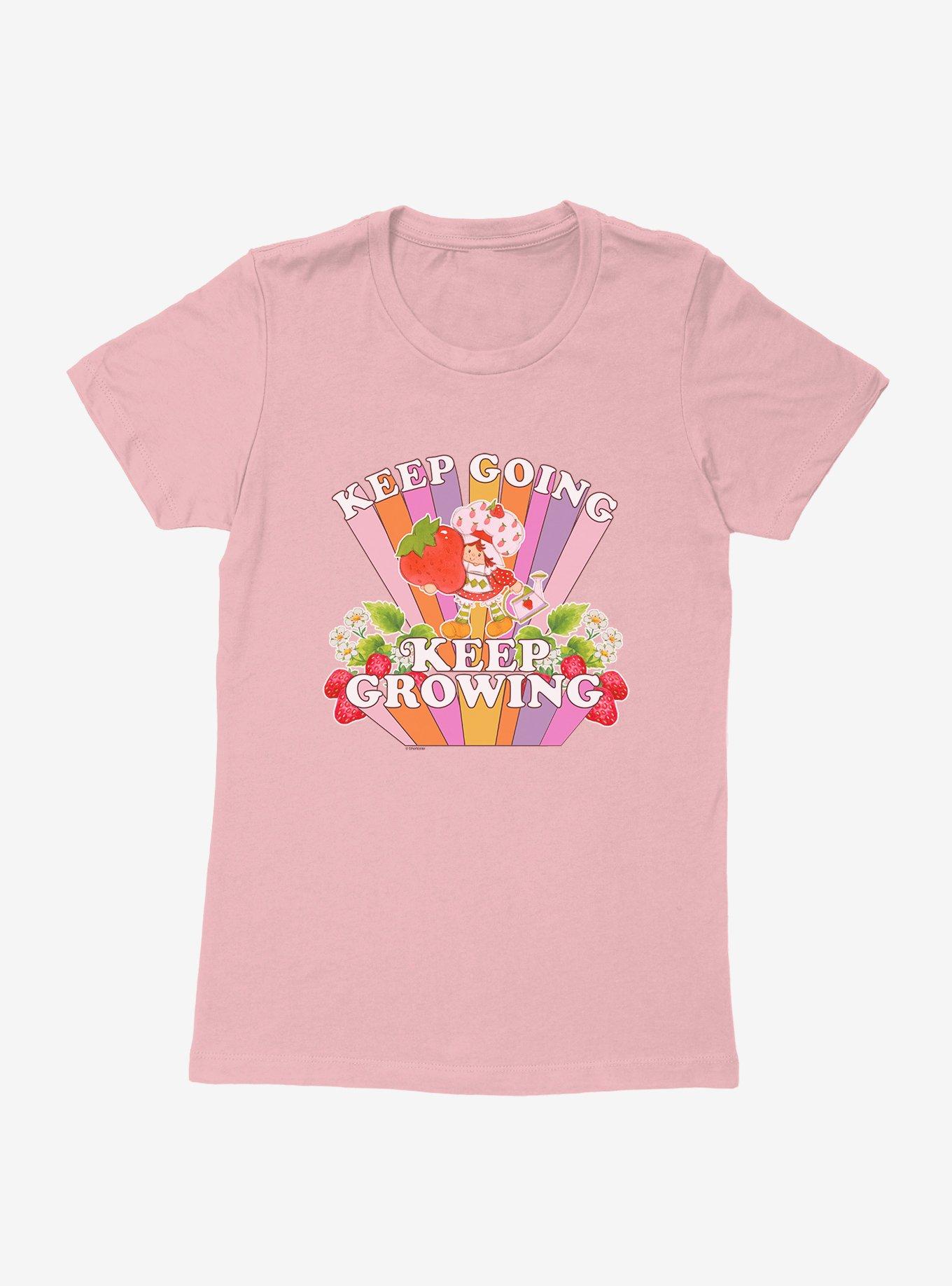 Strawberry Shortcake Keep Going Keep Growing Retro Womens T-Shirt, LIGHT PINK, hi-res
