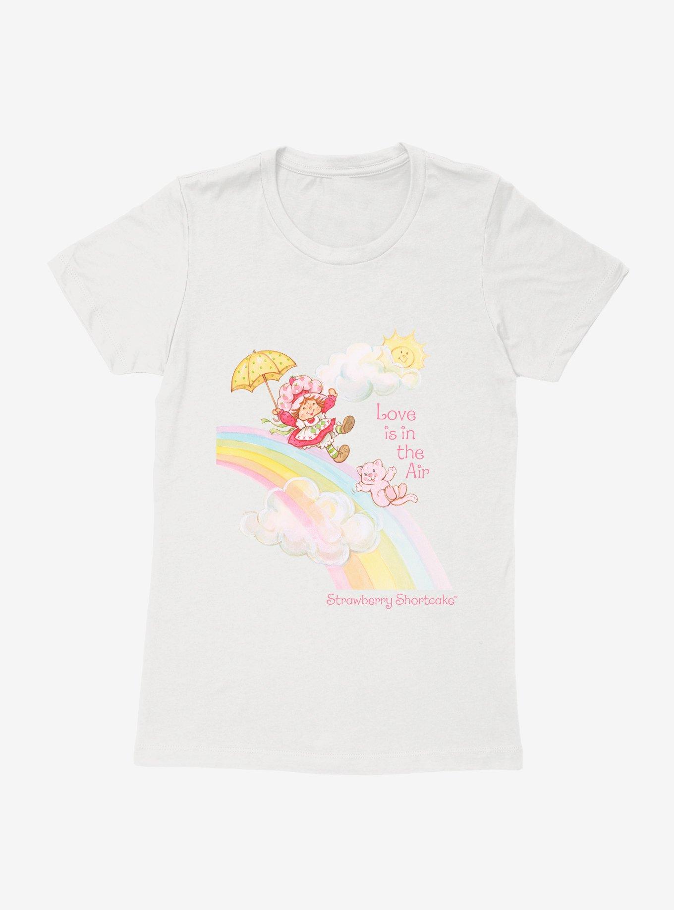 Strawberry Shortcake Love Is In The Air Womens T-Shirt, WHITE, hi-res