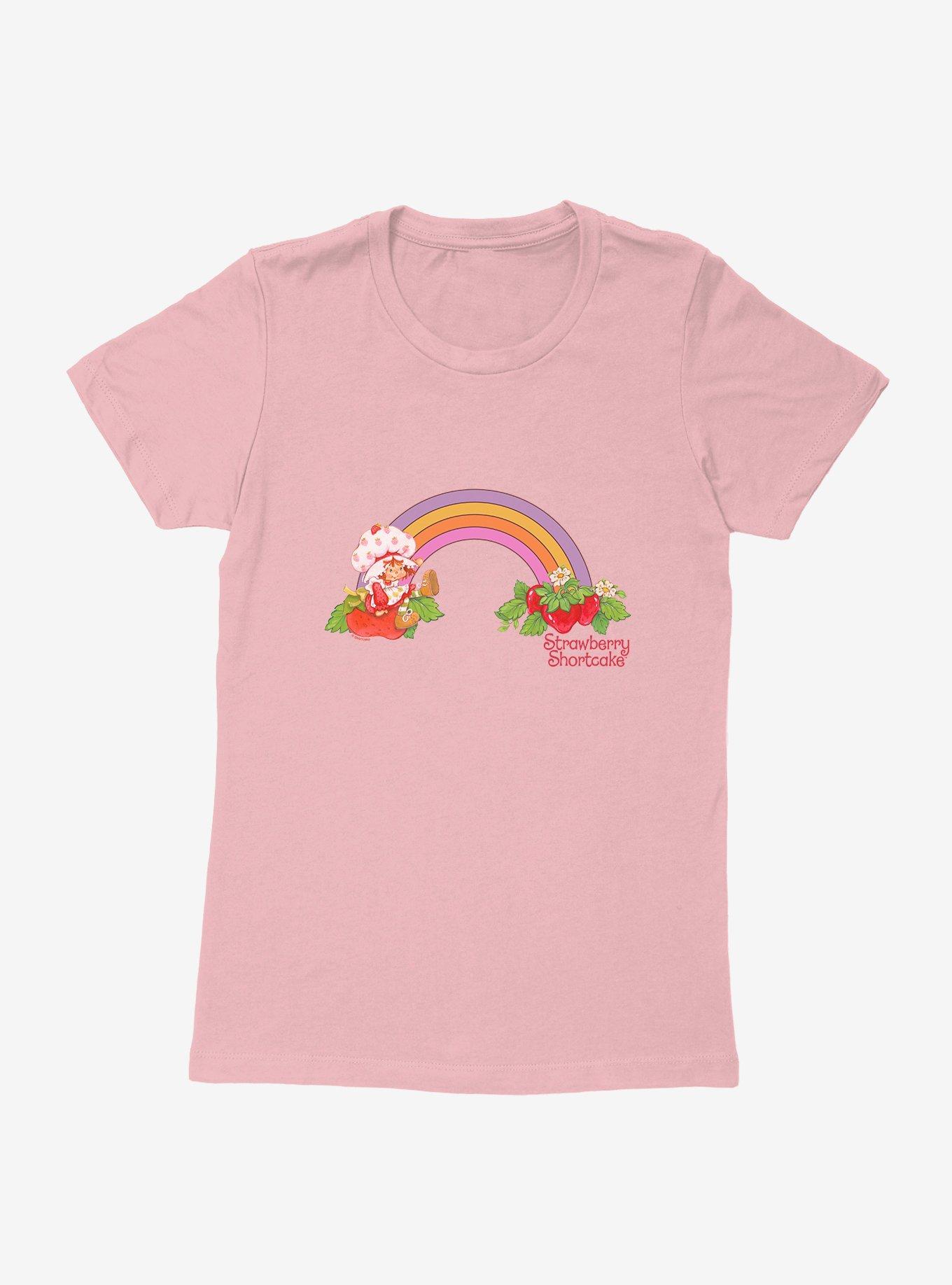 Strawberry Shortcake Strawberry Retro Rainbow Womens T-Shirt, , hi-res