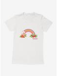 Strawberry Shortcake Strawberry Retro Rainbow Womens T-Shirt, WHITE, hi-res