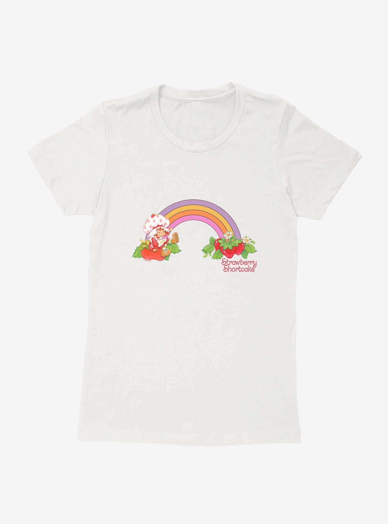 Strawberry Shortcake Strawberry Retro Rainbow Womens T-Shirt, , hi-res