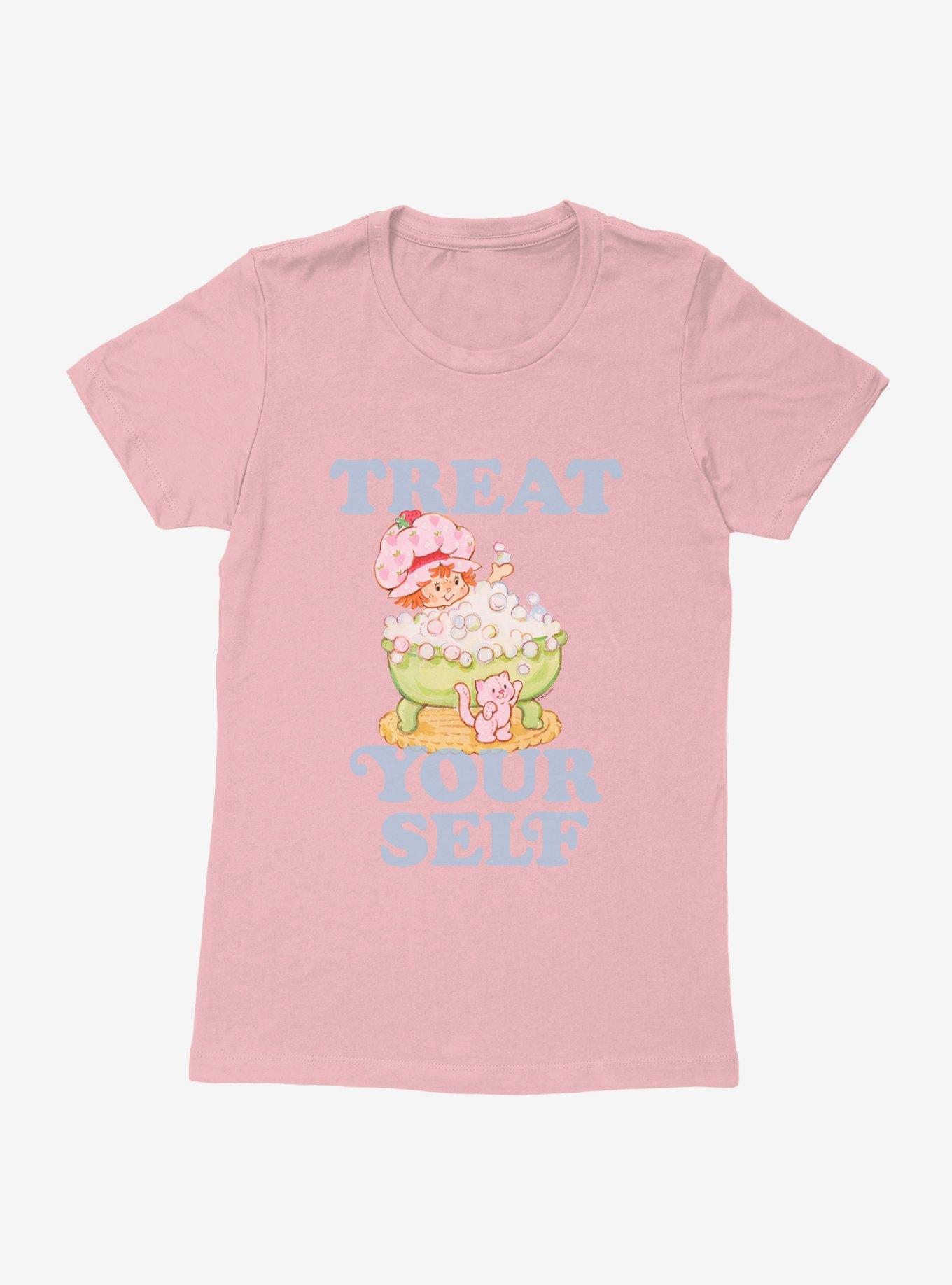 Strawberry Shortcake Treat Yourself Womens T-Shirt, LIGHT PINK, hi-res