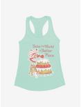 Strawberry Shortcake Bake The World A Better Place Womens Tank Top, MINT, hi-res