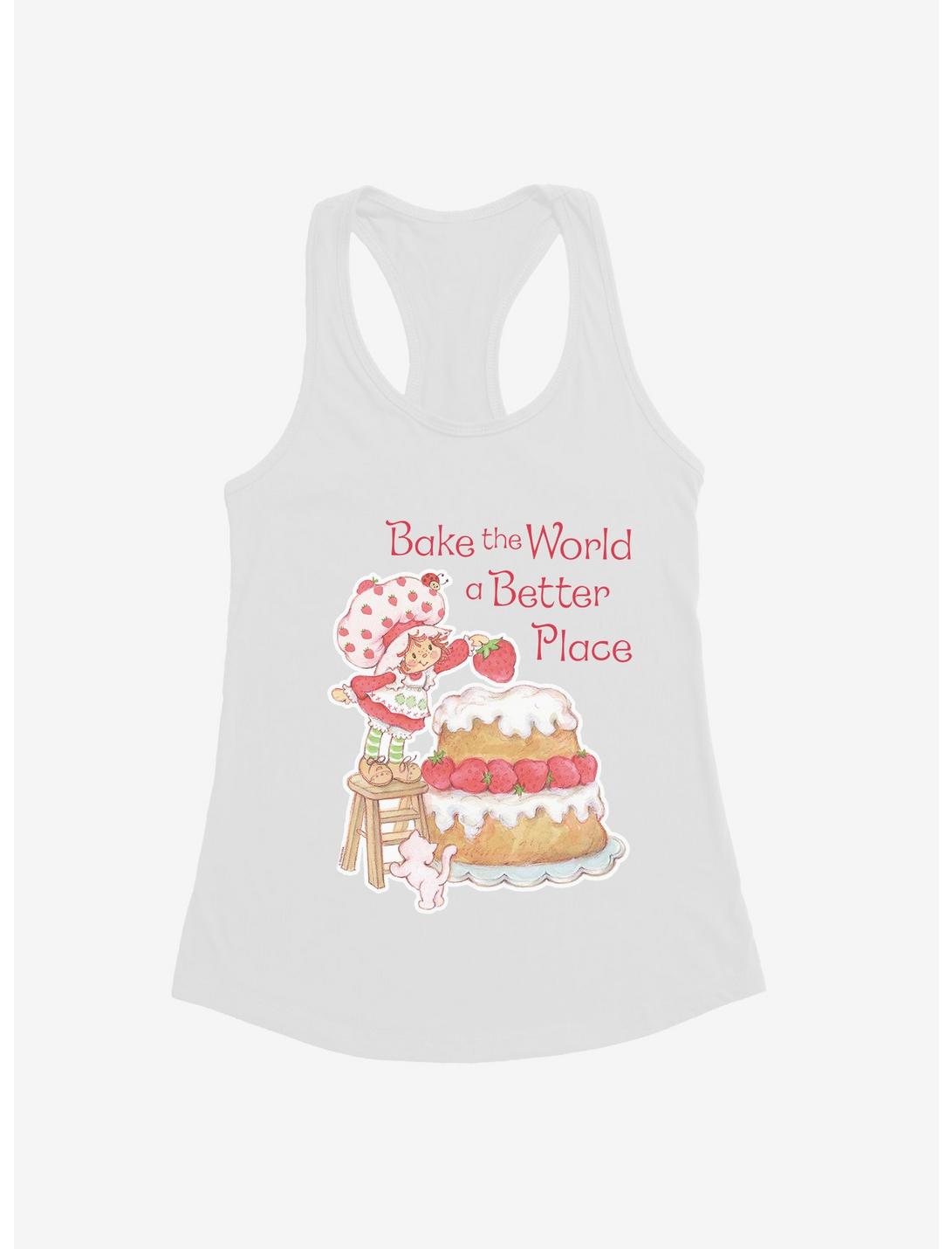 Strawberry Shortcake Bake The World A Better Place Womens Tank Top, WHITE, hi-res