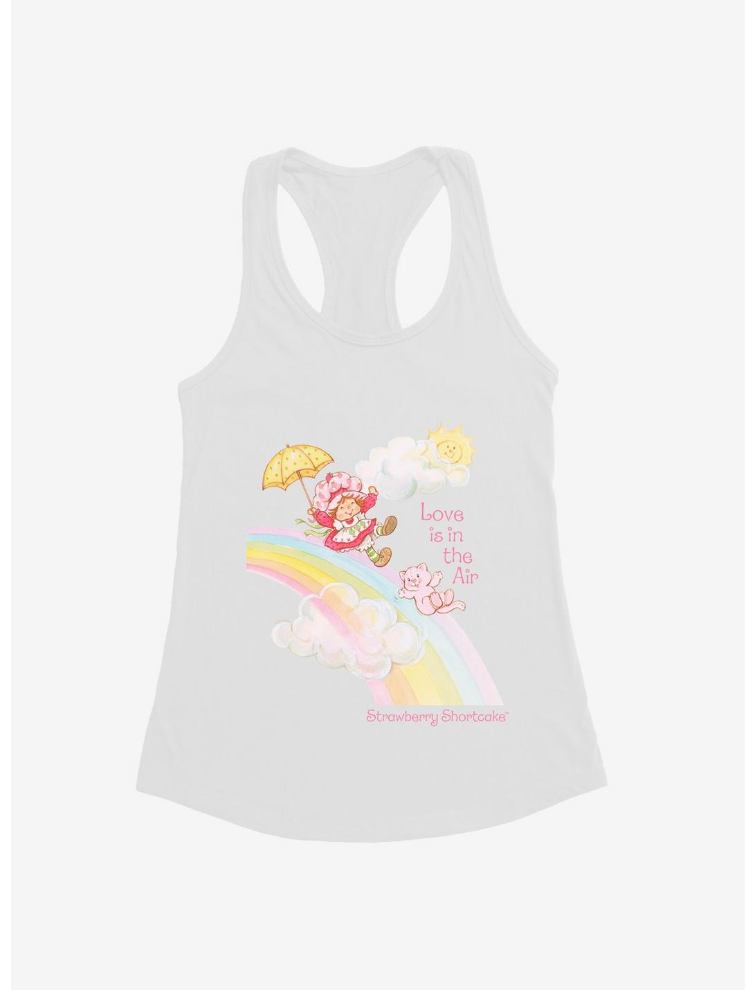 Strawberry Shortcake Love Is In The Air Womens Tank Top, WHITE, hi-res