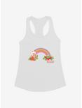 Strawberry Shortcake Strawberry Retro Rainbow Womens Tank Top, WHITE, hi-res