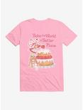 Strawberry Shortcake Bake The World A Better Place T-Shirt, LIGHT PINK, hi-res