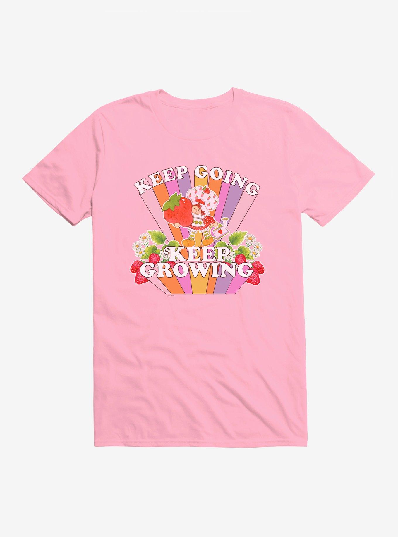 Strawberry Shortcake Keep Going Keep Growing Retro T-Shirt, LIGHT PINK, hi-res