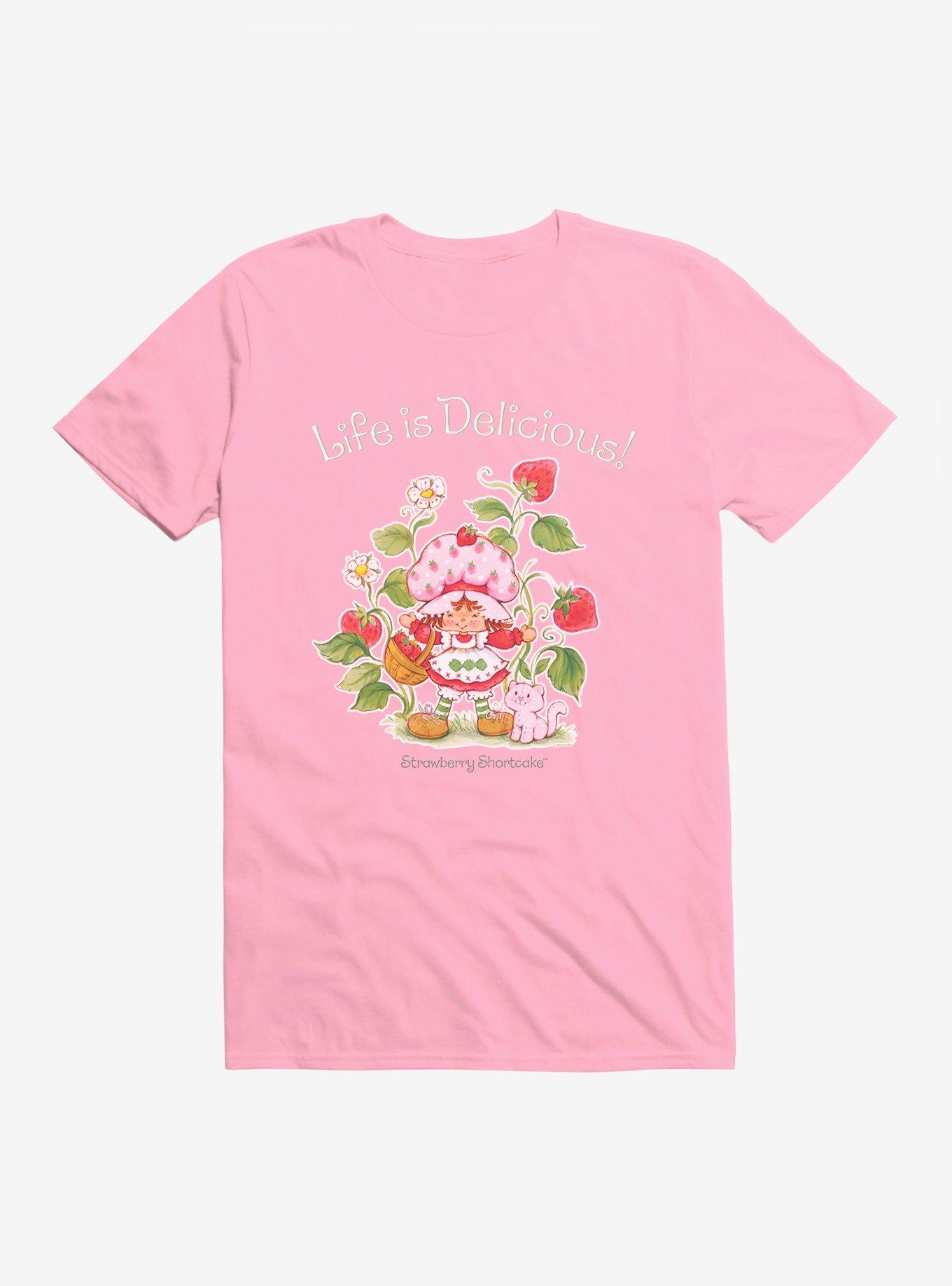 Strawberry Shortcake Life Is Delicious! T-Shirt, LIGHT PINK, hi-res