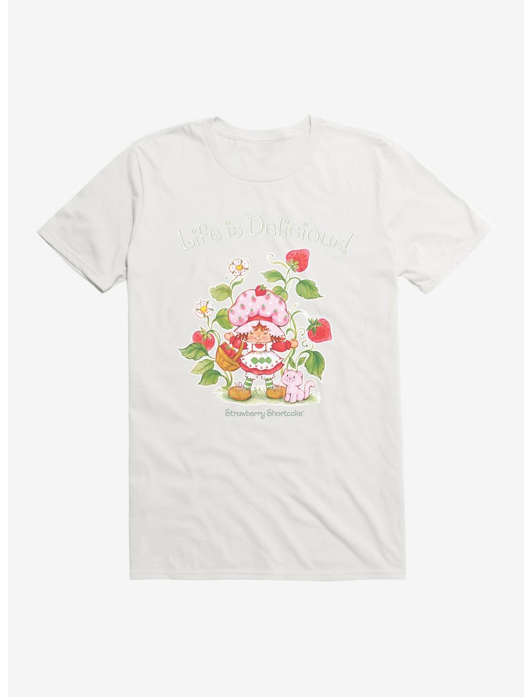 Strawberry Shortcake Life Is Delicious! T-Shirt, WHITE, hi-res