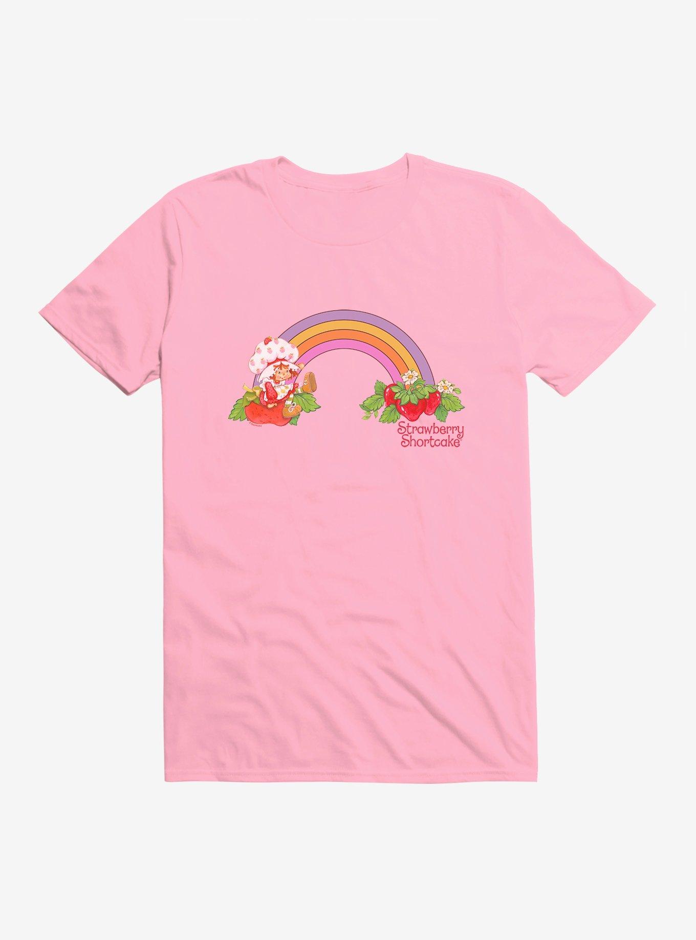 Strawberry Shortcake Strawberry Retro Rainbow T-Shirt, , hi-res