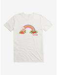Strawberry Shortcake Strawberry Retro Rainbow T-Shirt, WHITE, hi-res