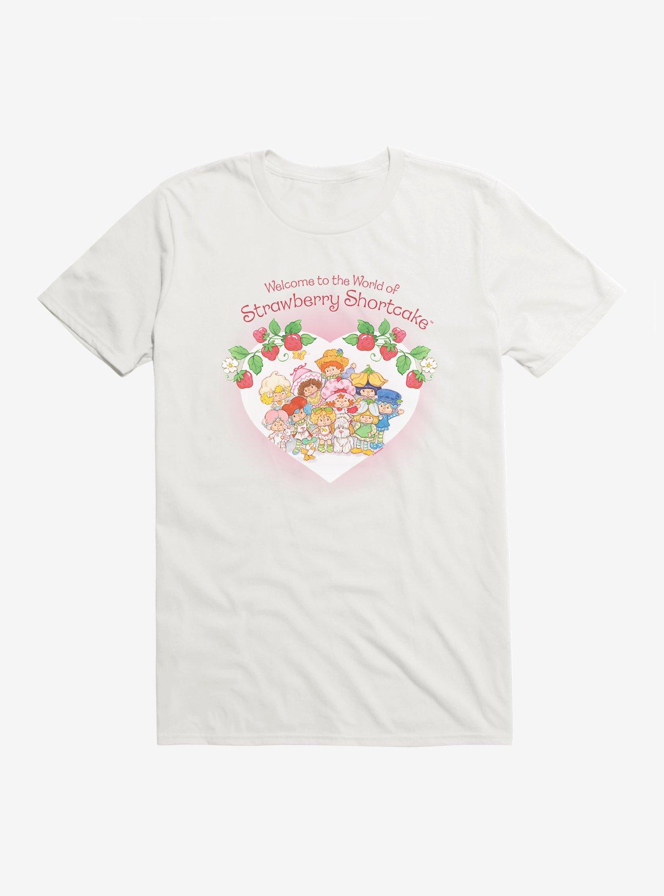 Strawberry Shortcake Welcome World T-Shirt, WHITE, hi-res