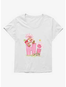 Strawberry Shortcake Hi Greeting Womens T-Shirt Plus Size, , hi-res