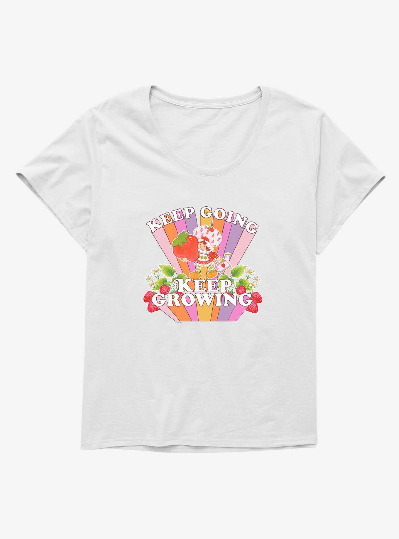Strawberry Shortcake Keep Going Keep Growing Retro Womens T-Shirt Plus Size, , hi-res