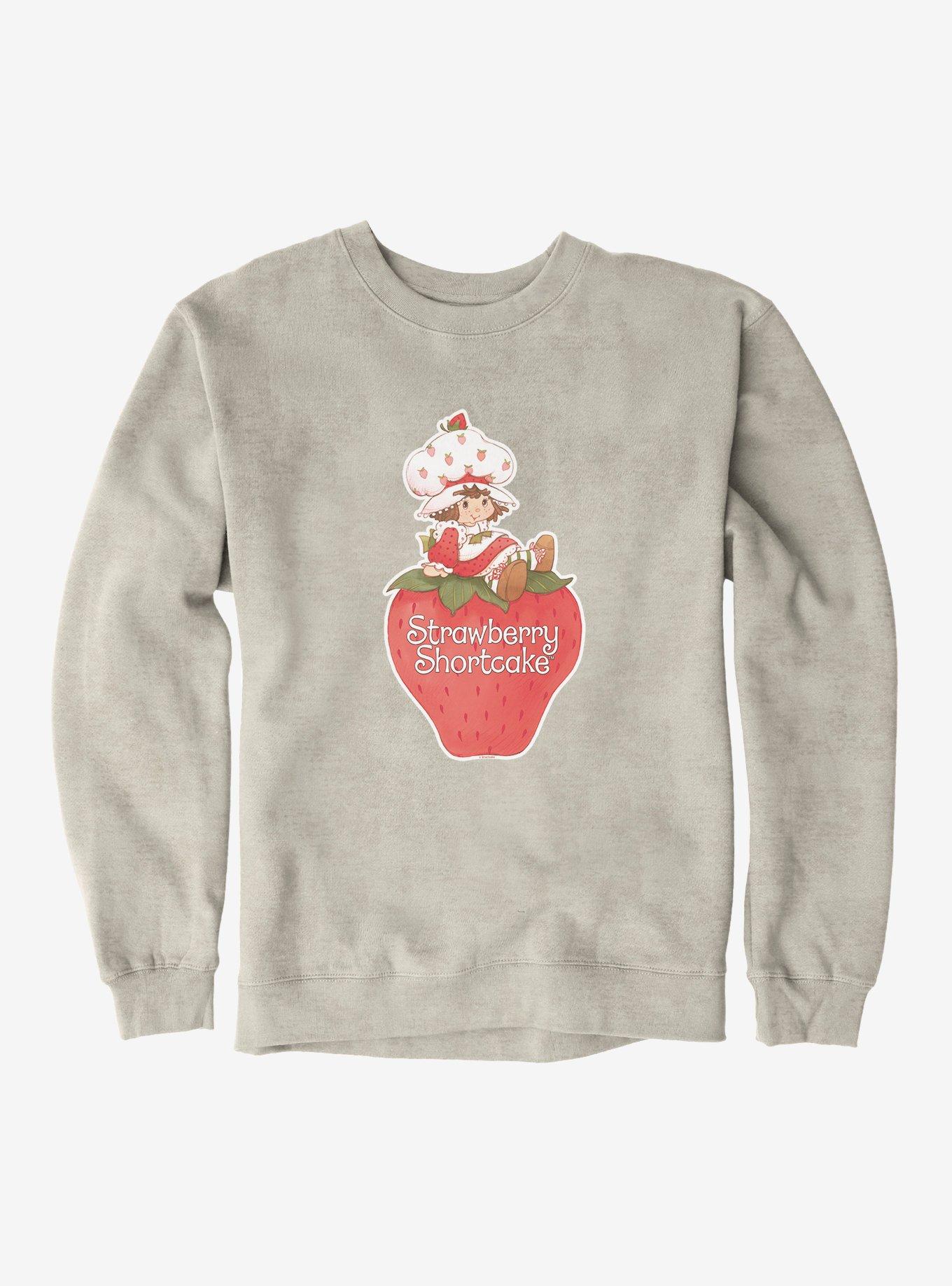 Strawberry Shortcake Berry Portrait Sweatshirt, OATMEAL HEATHER, hi-res