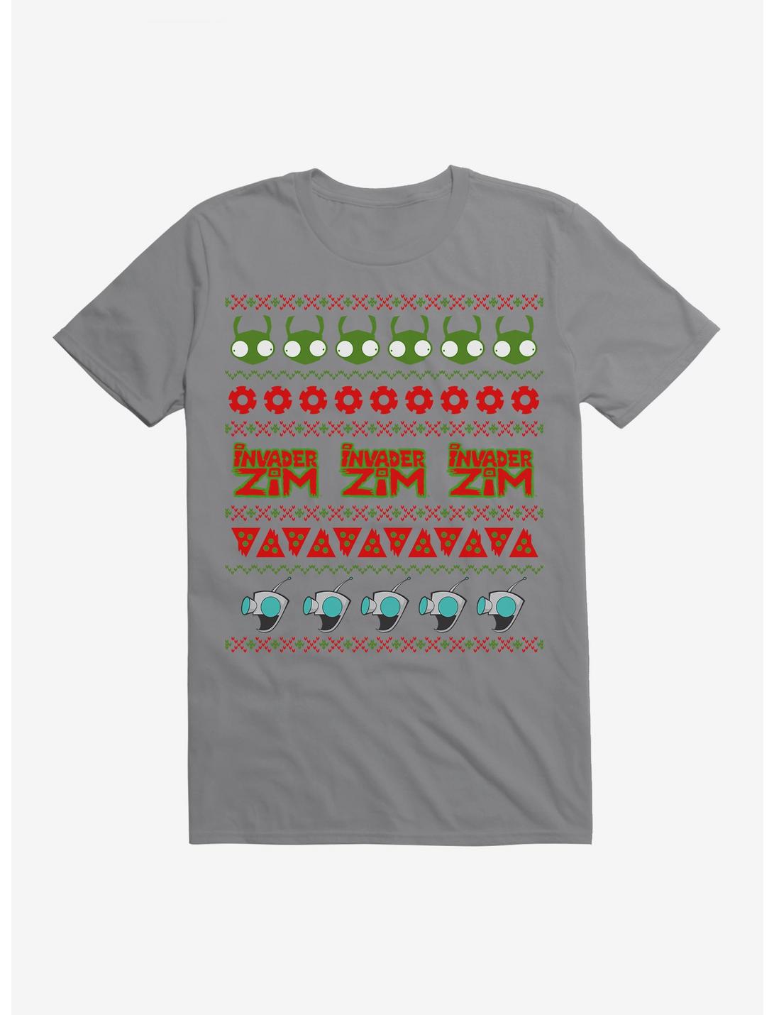 Invader Zim Ugly Christmas Pattern T-Shirt, , hi-res