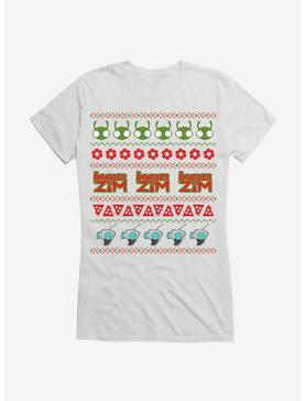 Plus Size Invader Zim Ugly Christmas Pattern Girls T-Shirt, , hi-res