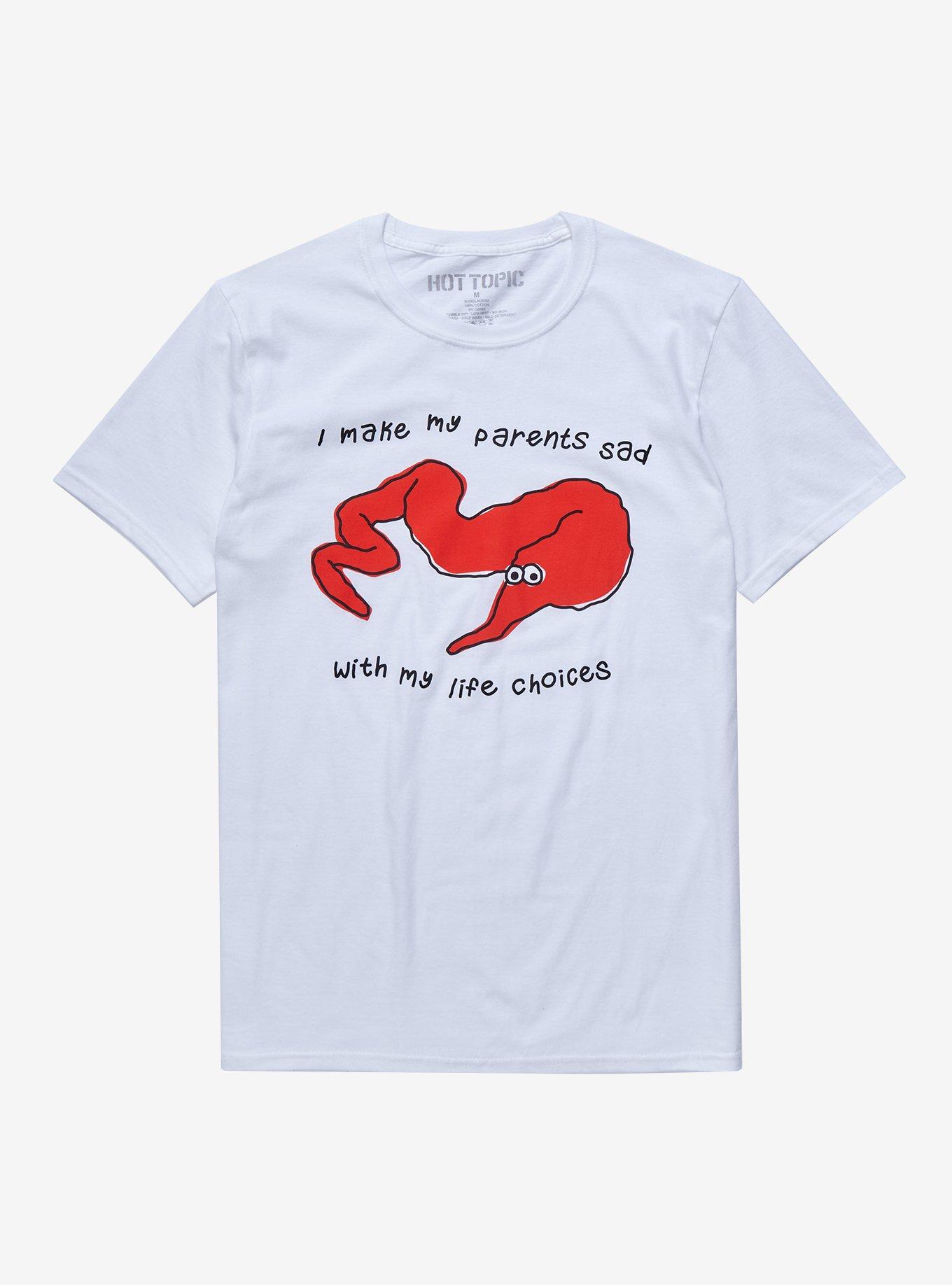 Squiggle Worms Life Choices T-Shirt, MULTI, hi-res