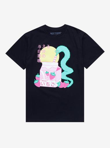 Squiggle Worms Strawberry Milk T-Shirt | Hot Topic
