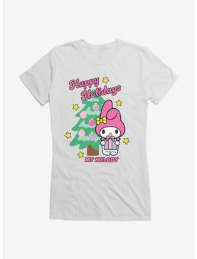 My Melody Happy Holidays Christmas Tree Girls T-Shirt, , hi-res